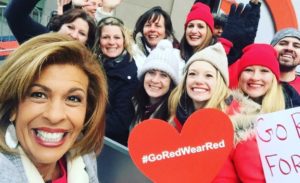 Hoda on national wear red day